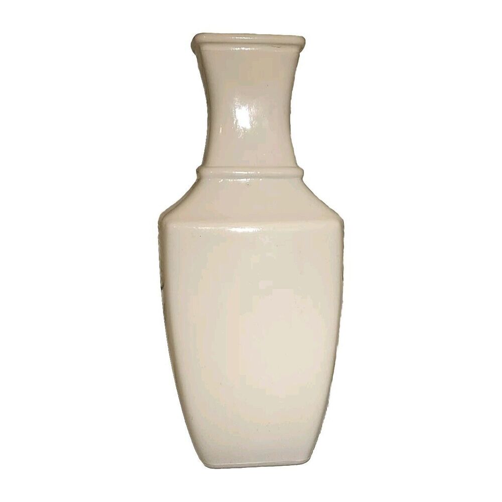 IMARI Bud Vase Milk Glass Orange Multi Floral 7" Avon 1991 - Picture 5 of 12